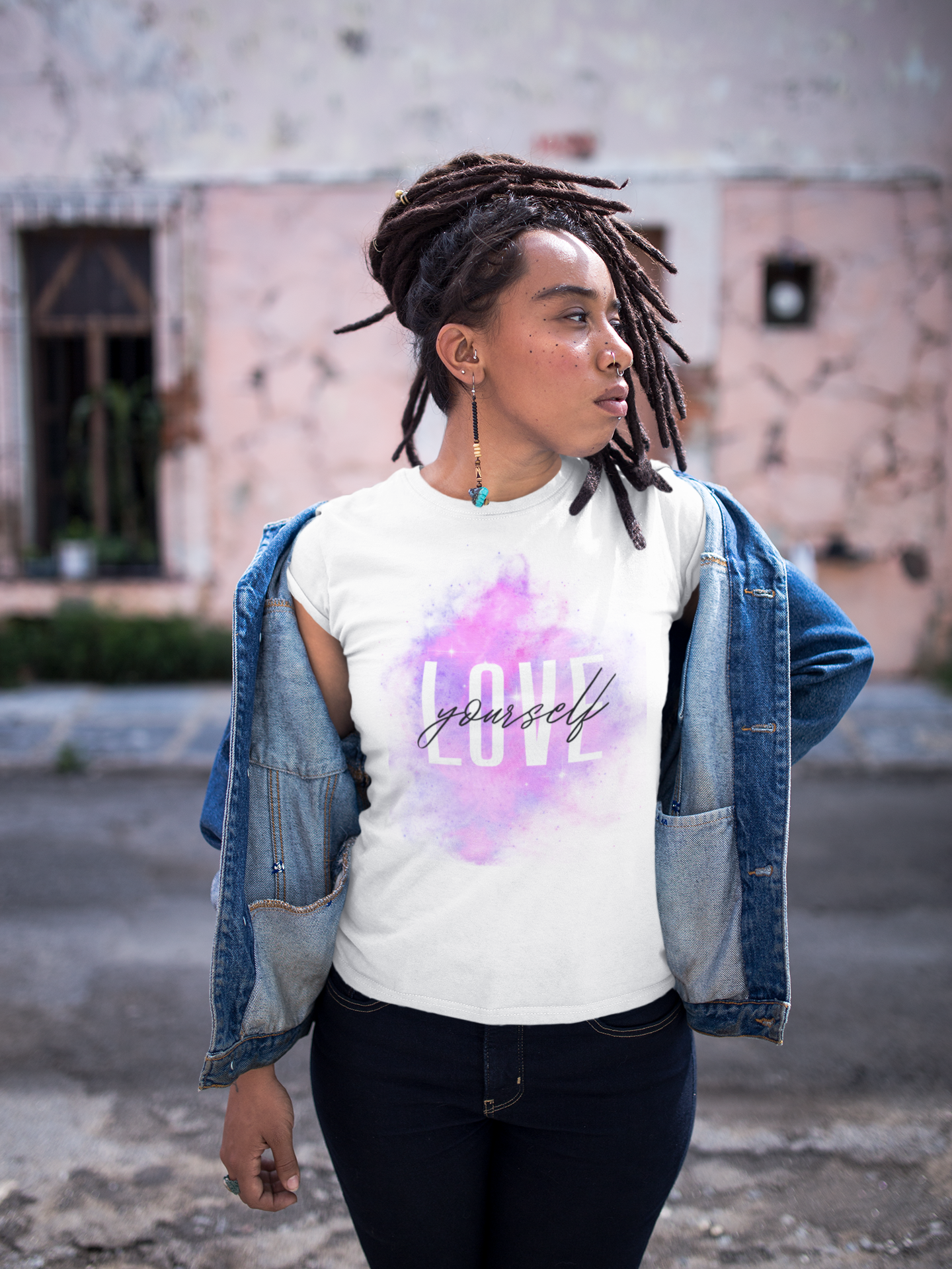 mockup-of-a-girl-with-locks-wearing-a-t-shirt-while-looking-to-the-side-a17140